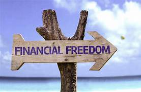 A Little Girls Dream. An arrow sign that says Financial Freedom.