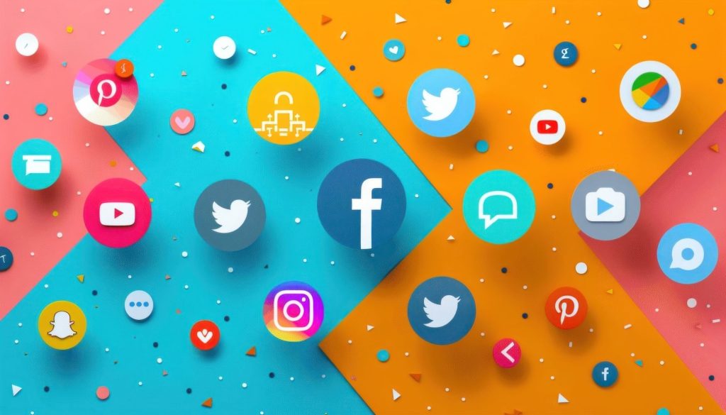 E-business: What is it? A colorful picture with a face book, instagram twitter logos.